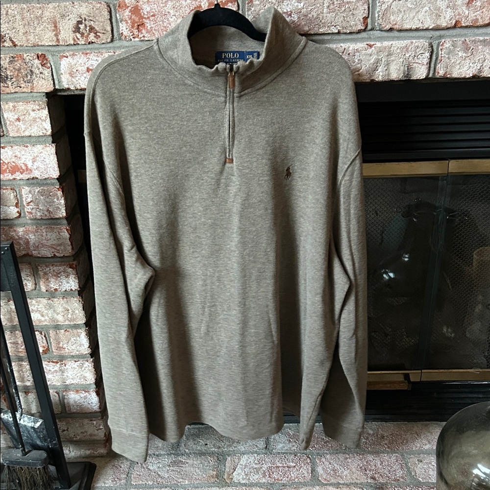 Polo Ralph Lauren Classic 1/4 Zip-Up Long Sleeve Sweater Men’s‎  Size XXL